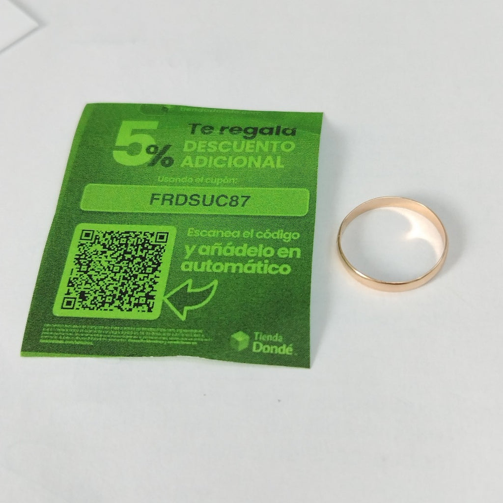 ARGOLLA ORO 14 K 1,10 GRMS (SEMINUEVO)