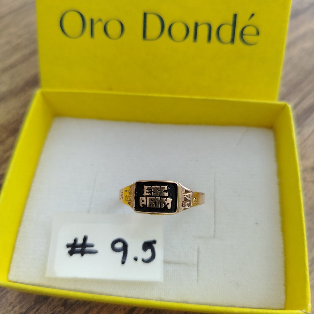 ANILLO DE GRADUACIÓN ORO 8 K 1.3 GRMS (SEMINUEVO)