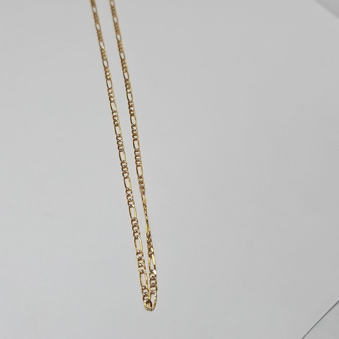 CADENAS TEJIDO 3X1 ORO 14K 55 CM 4.8 GR (NUEVO)