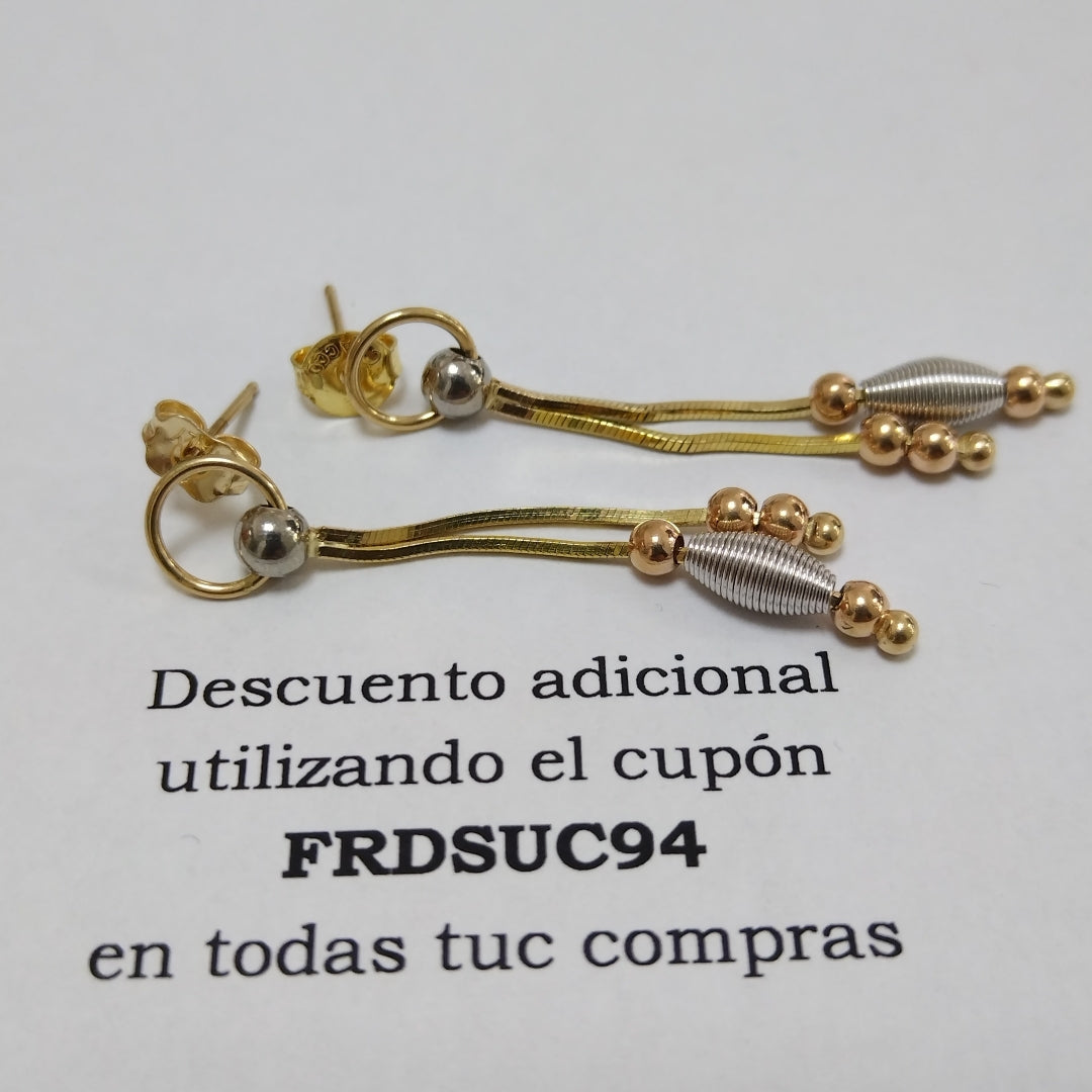 ARETES PAR ORO 10 K 2.9 GRMS (SEMINUEVO)