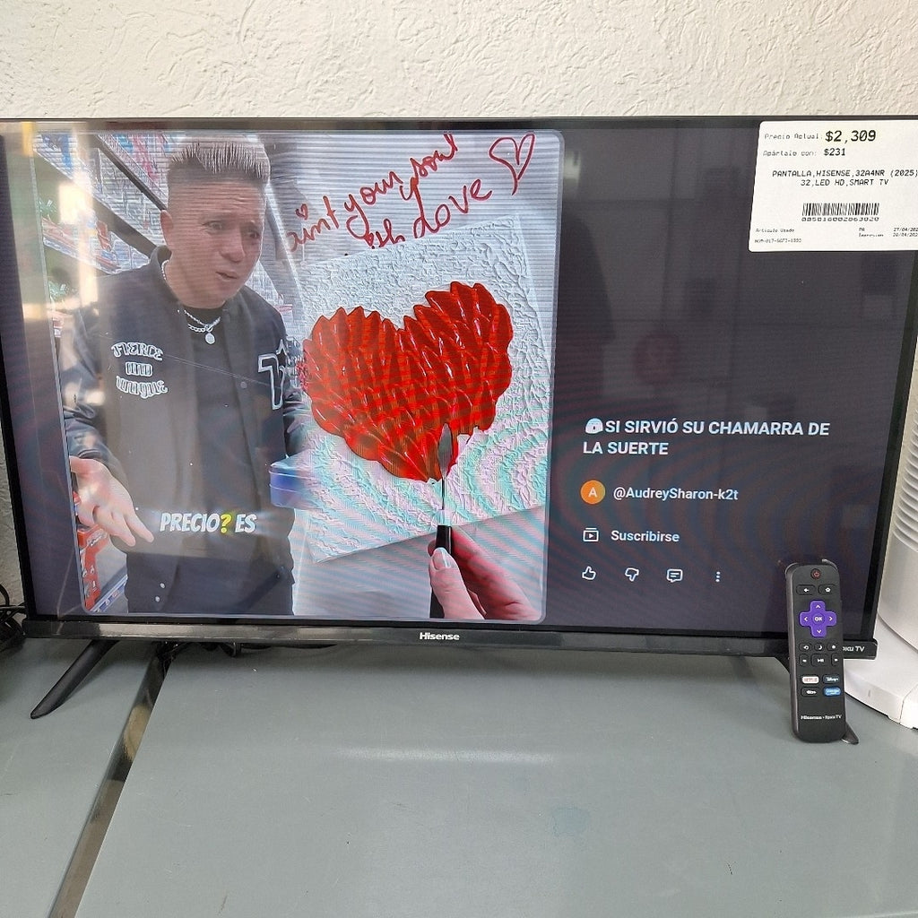 PANTALLA HISENSE 32A4NR (2025) 32" LED HD