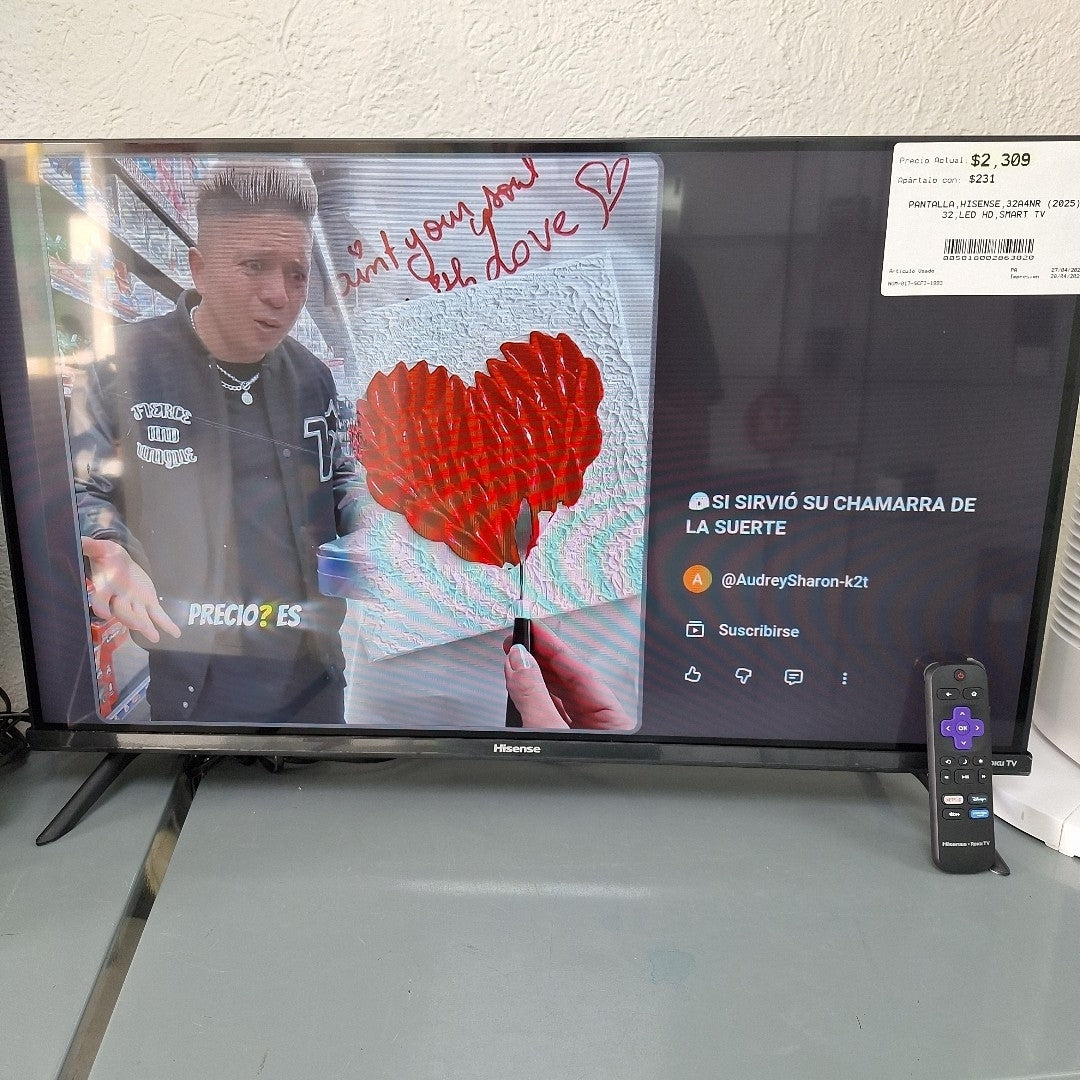 PANTALLA HISENSE 32A4NR (2025) 32" LED HD