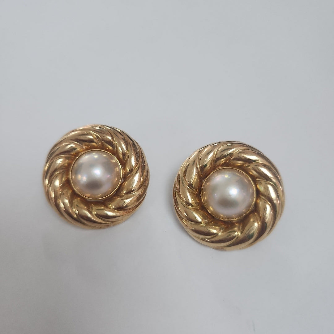 ARETES PAR ORO 18 K 28,70 GRMS (SEMINUEVO)