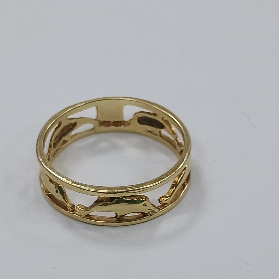 ANILLO ORO 14 K 2 GRMS (SEMINUEVO)