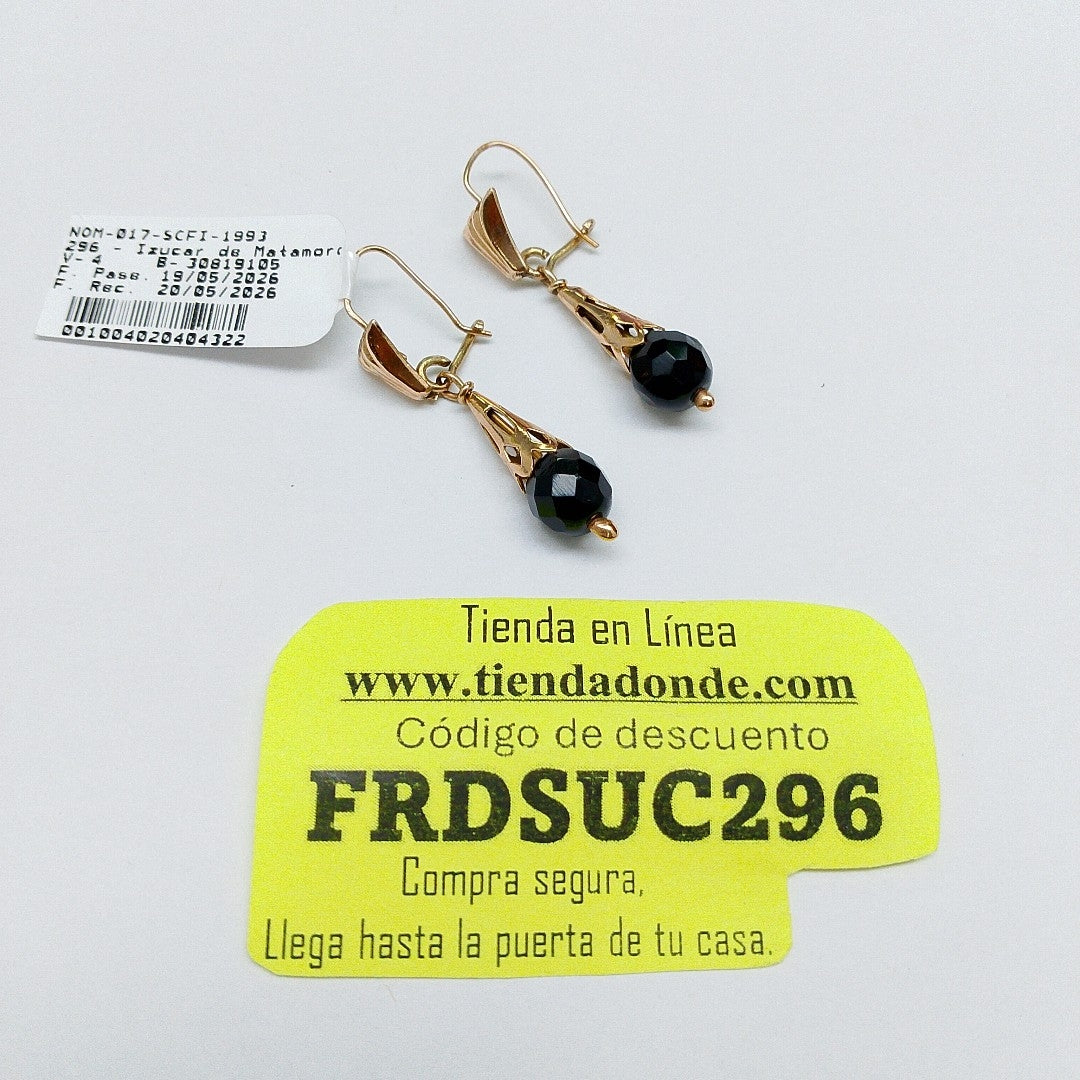 ARETES PAR ORO 10 K 3.5 GRMS (SEMINUEVO)
