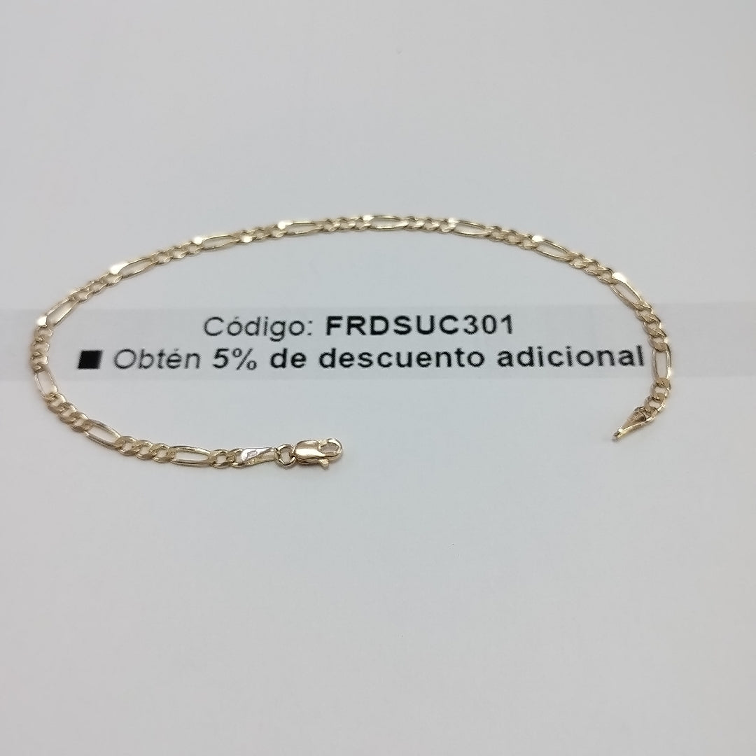 PULSERAS 3X1 ORO 14K 21 CM 3.3 GR (NUEVO)