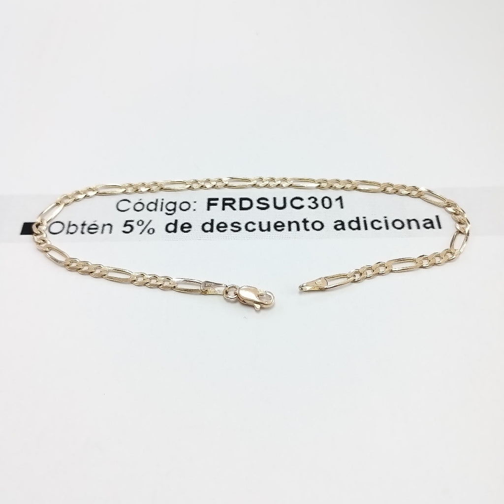 PULSERAS 3X1 ORO 14K 21 CM 3.3 GR (NUEVO)