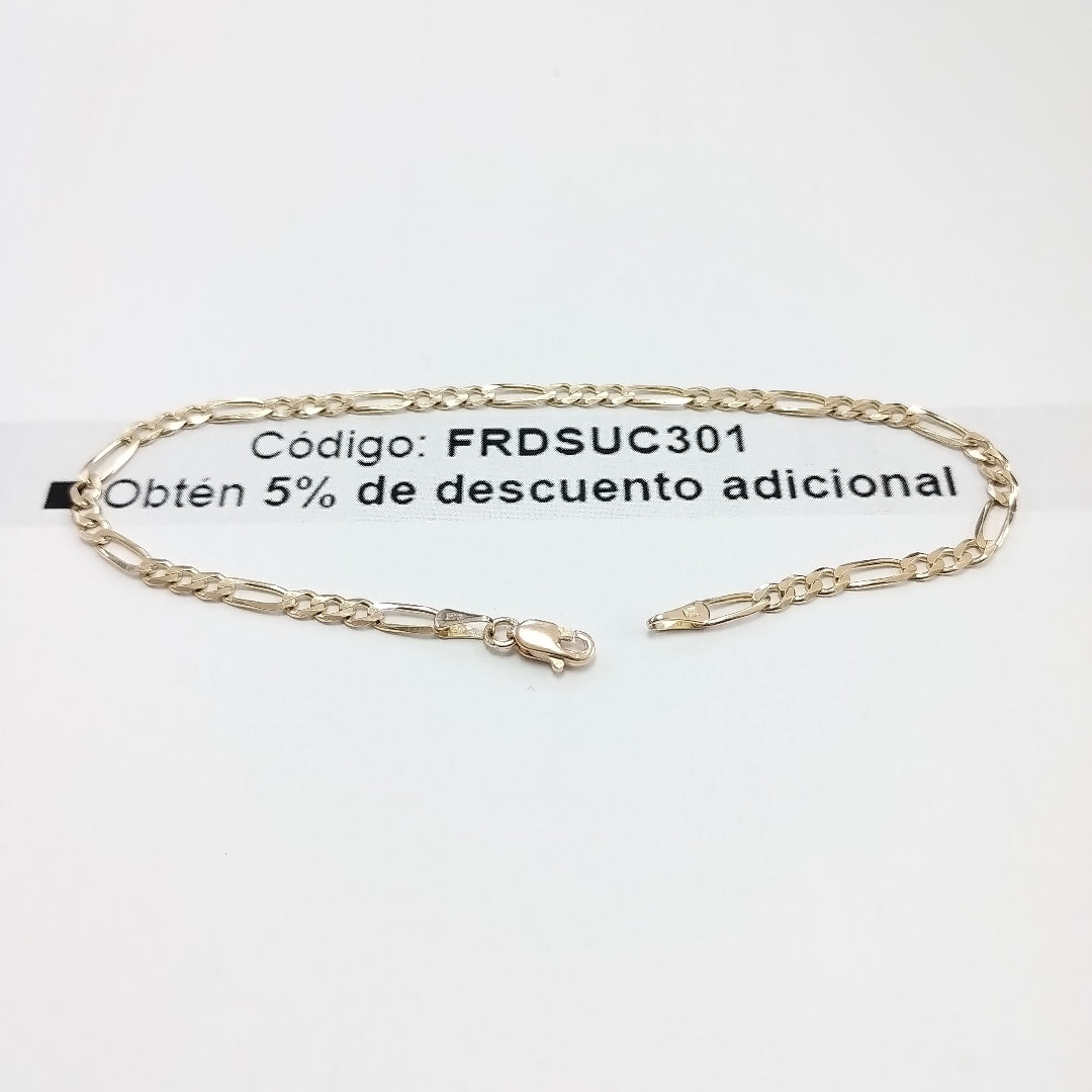 PULSERAS 3X1 ORO 14K 21 CM 3.3 GR (NUEVO)