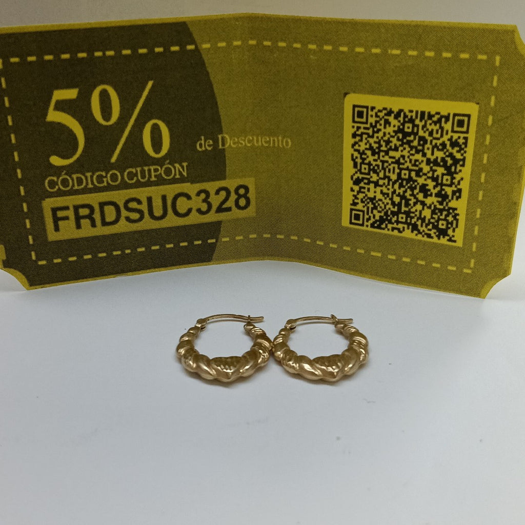 ARRACADAS PAR ORO 14 K 1.6 GRMS (SEMINUEVO)
