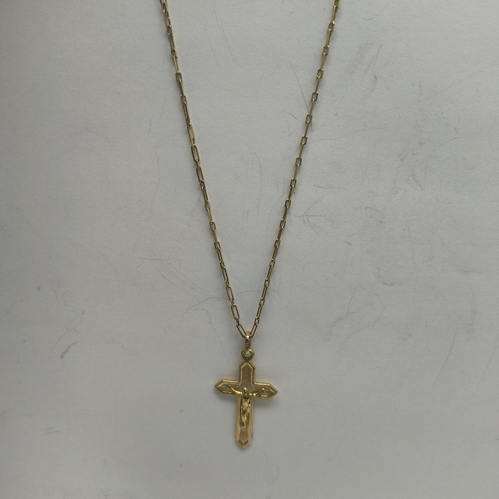 CADENA,CRUCIFIJO ORO 14 K 5,40 GRMS (SEMINUEVO)