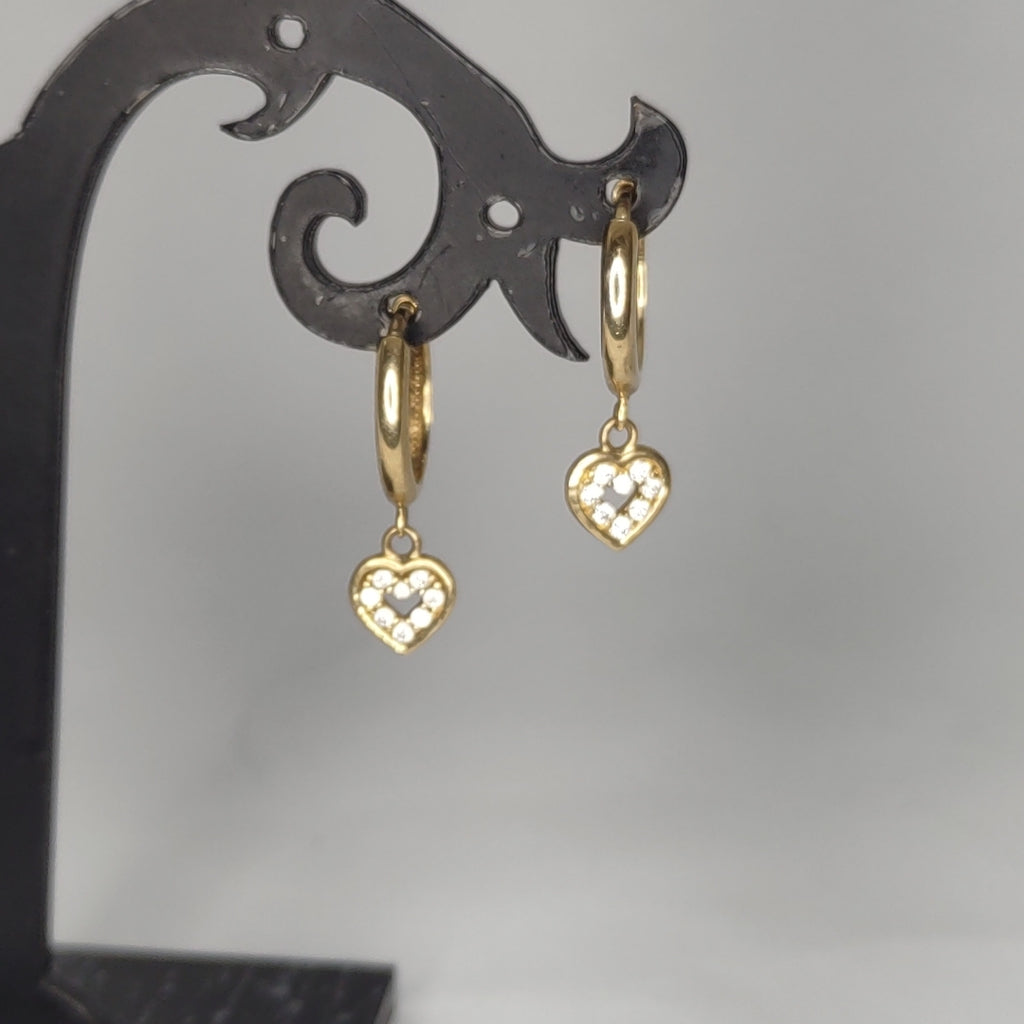 ARRACADAS PAR ORO 14 K 2 GRMS (SEMINUEVO)