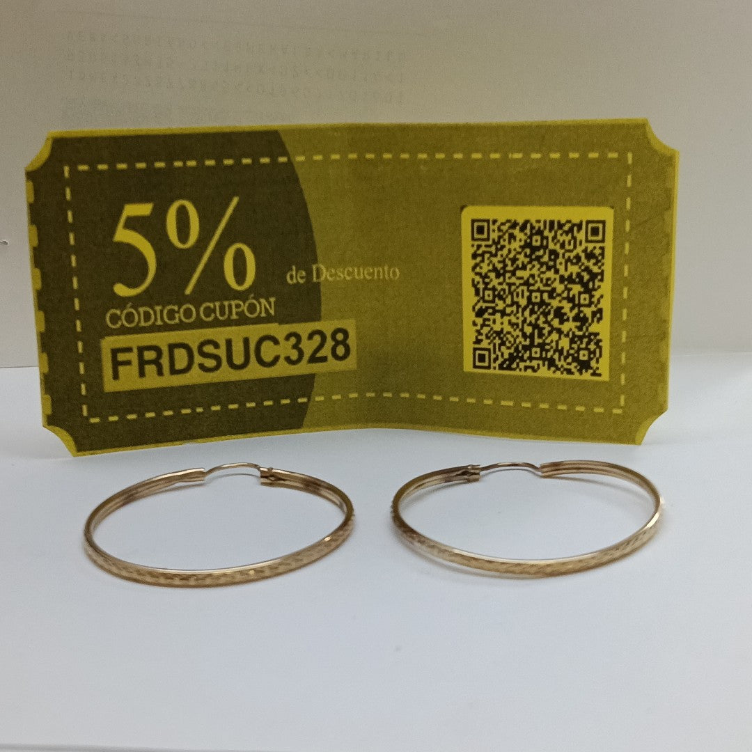 ARRACADAS PAR ORO 10 K 3.6 GRMS (SEMINUEVO)