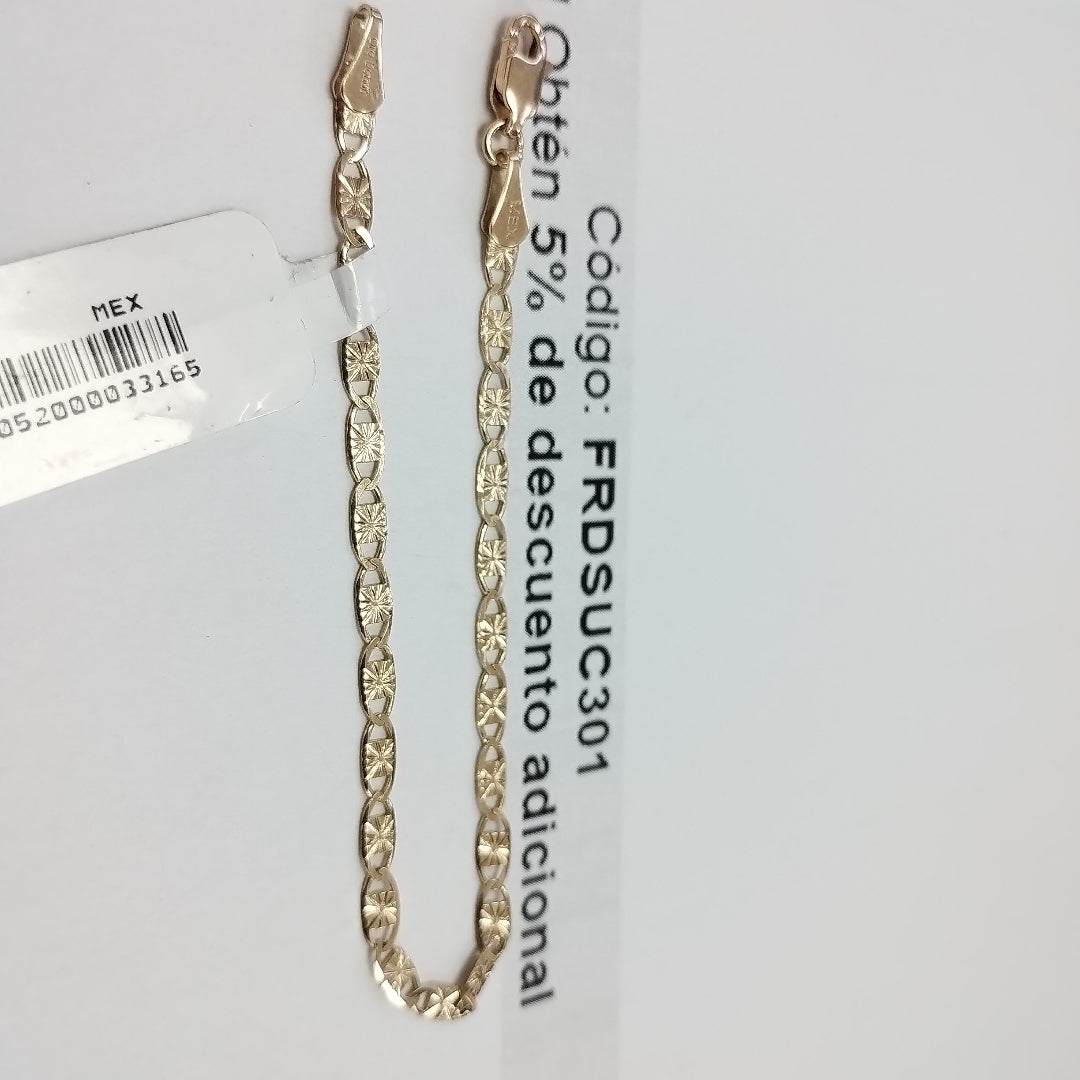 PULSERAS GUCHI ORO 14K 18 CM 2.8 GR (NUEVO)