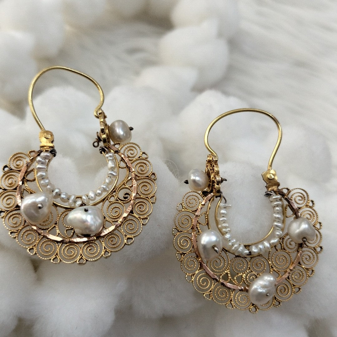 ARETES PAR ORO 10 K 8.8 GRMS (SEMINUEVO)