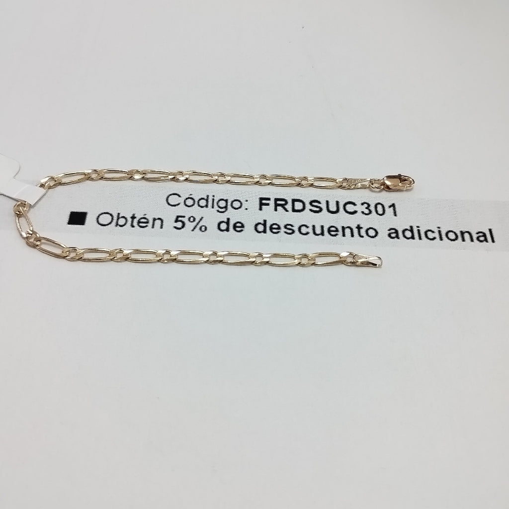 PULSERAS 1X1 ORO 14K 18 CM 2.7 GR (NUEVO)