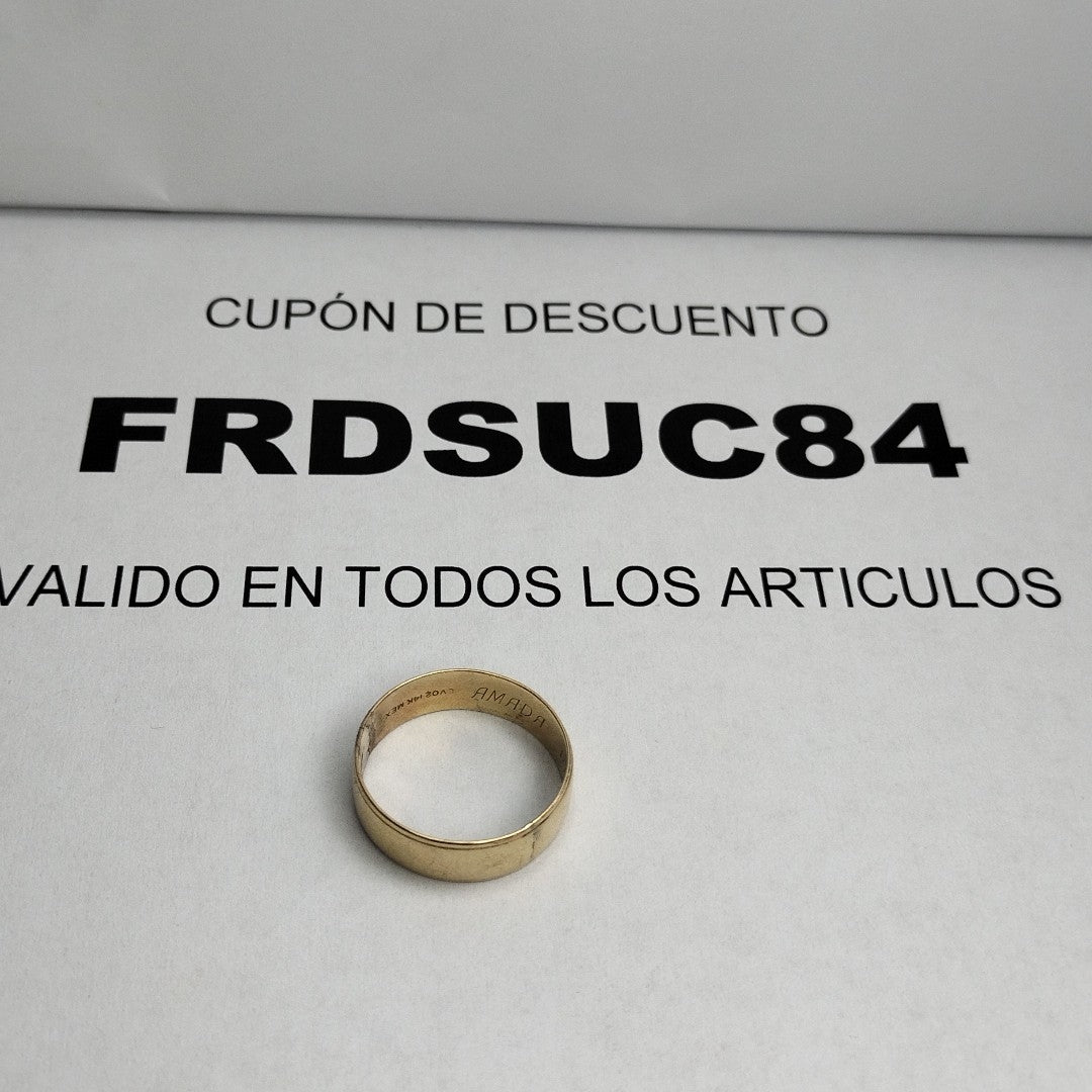 ARGOLLA ORO 14 K 3.4 GRMS (SEMINUEVO)