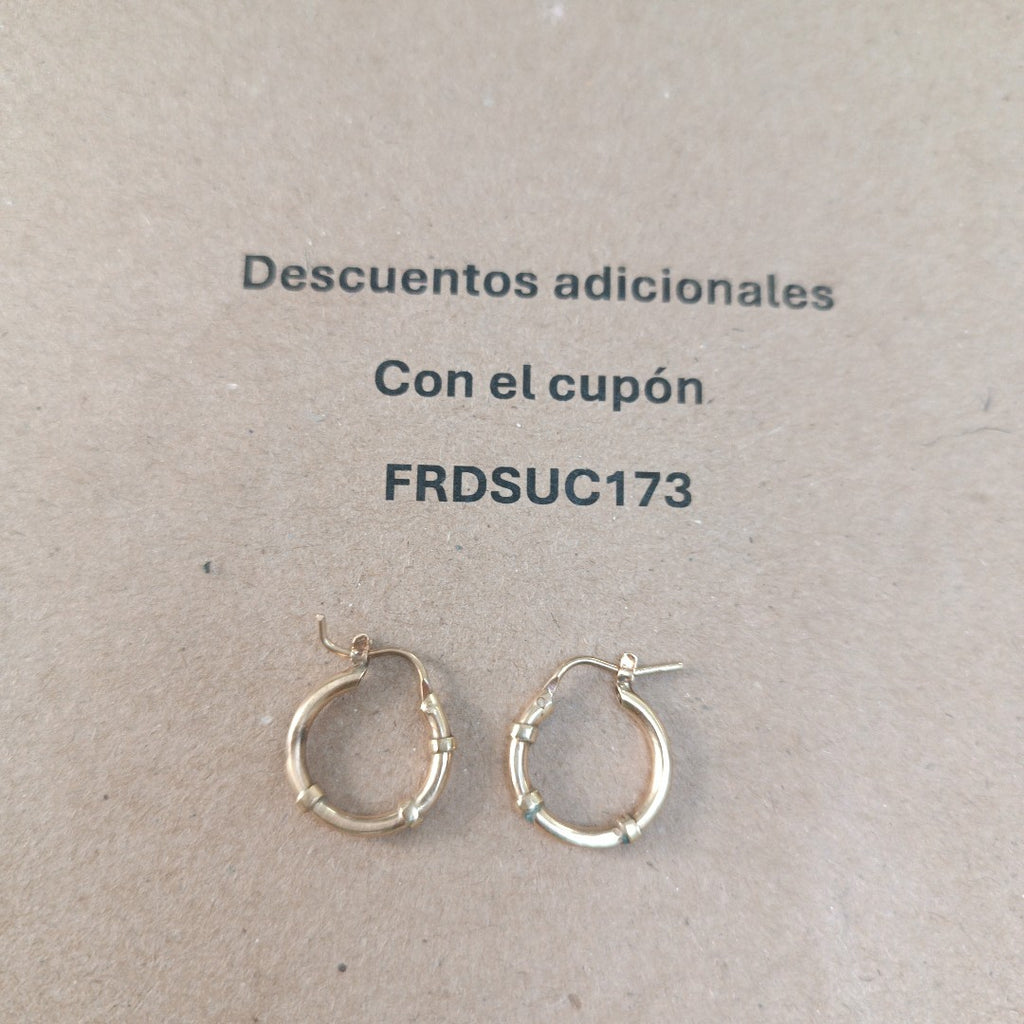 ARRACADAS PAR ORO 10 K 1.8 GRMS (SEMINUEVO)