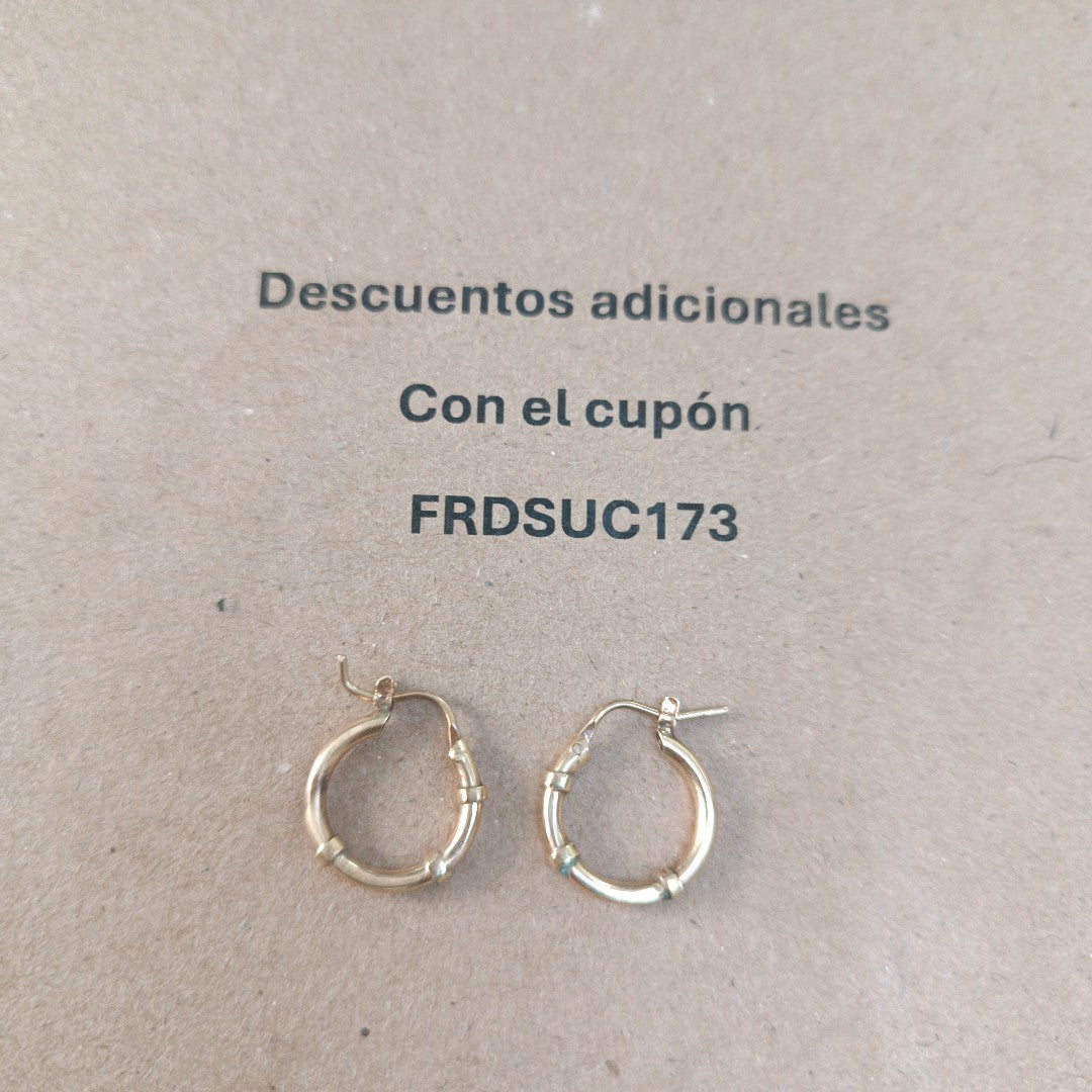 ARRACADAS PAR ORO 10 K 1.8 GRMS (SEMINUEVO)