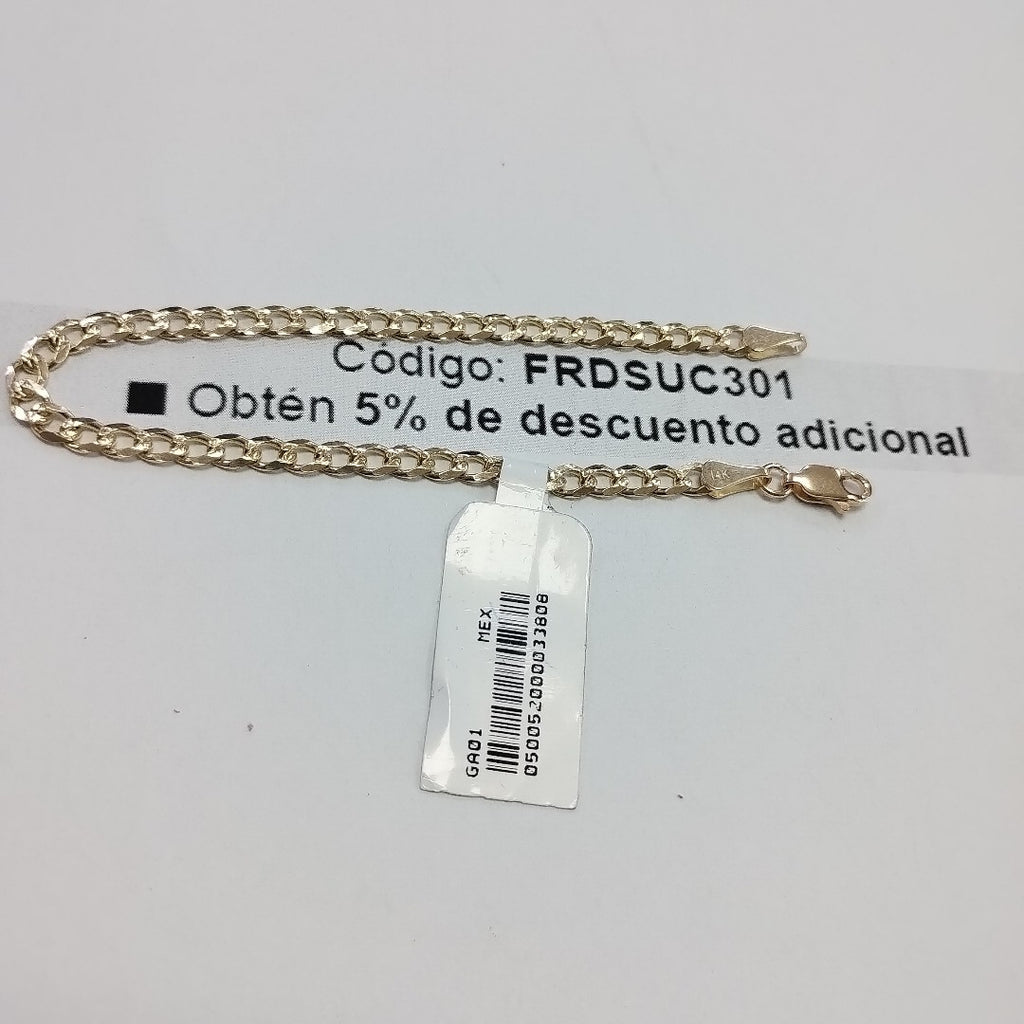 PULSERAS BARBADA ORO 14K 18 CM 4.6 GR (NUEVO)