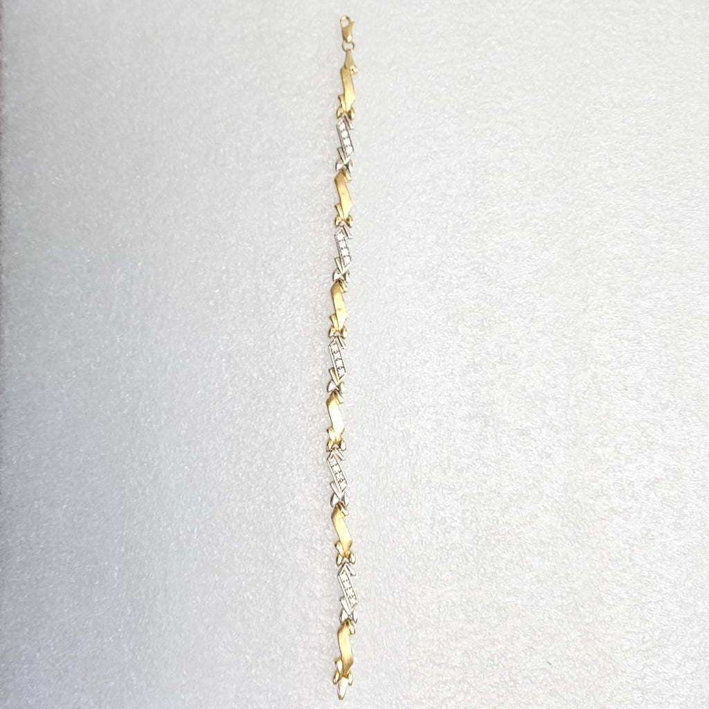 PULSERA ORO, ORO BLANCO 10 K 3 GRMS (SEMINUEVO)