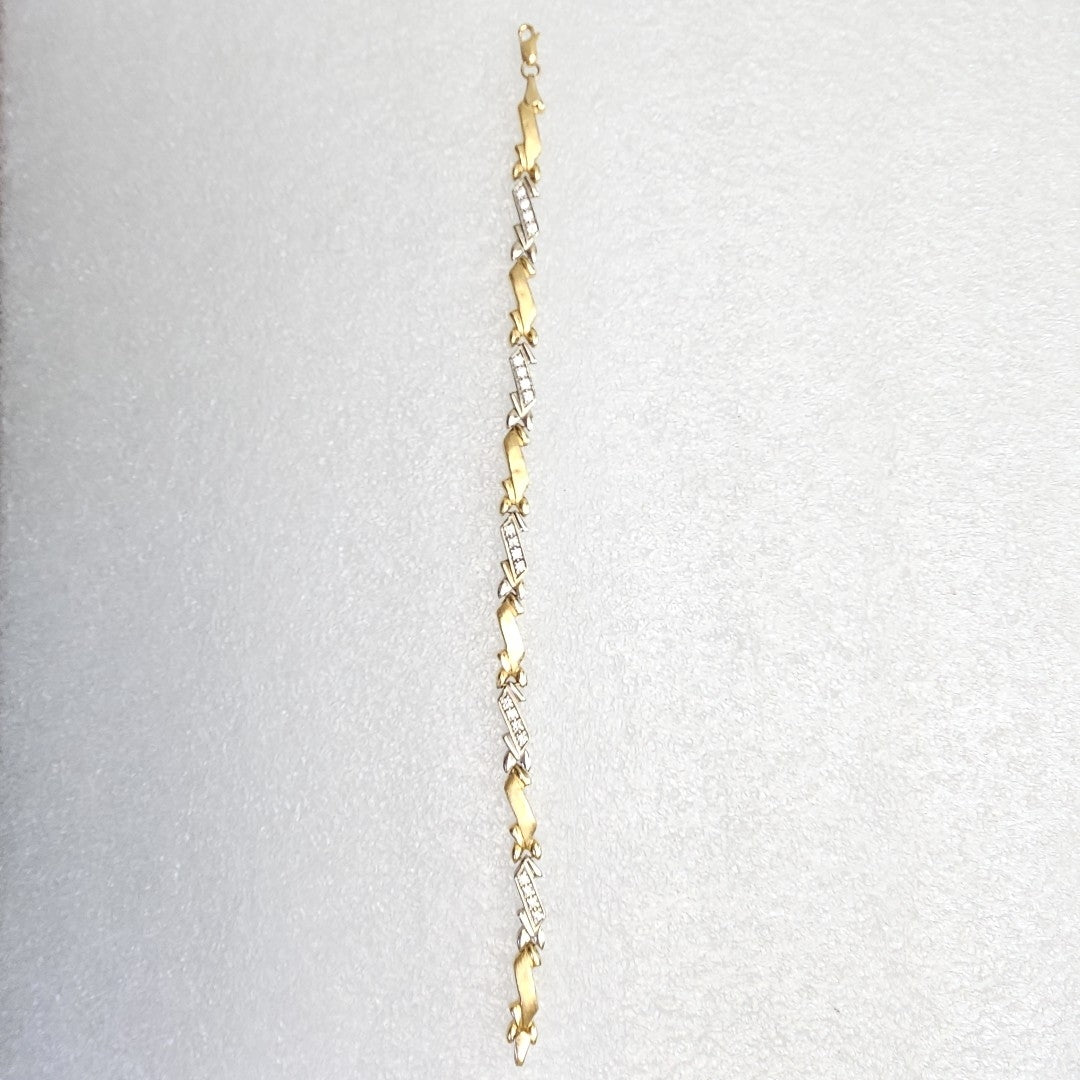 PULSERA ORO, ORO BLANCO 10 K 3 GRMS (SEMINUEVO)