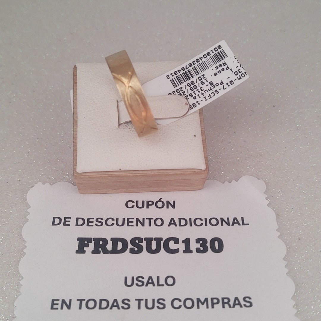 ARGOLLA ORO 14 K 3.3 GRMS (SEMINUEVO)