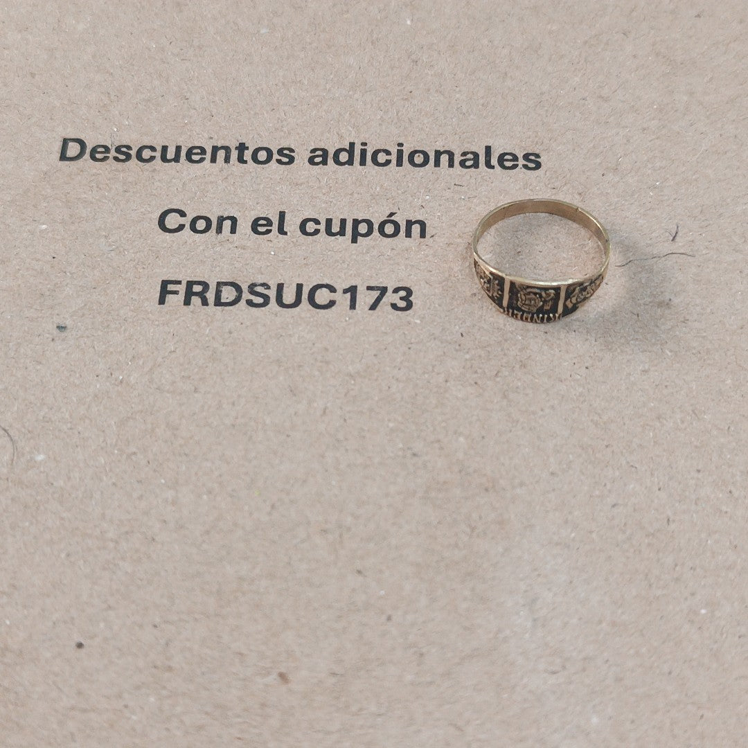 ANILLO DE GRADUACIÓN ORO 8 K 0.8 GRMS (SEMINUEVO)