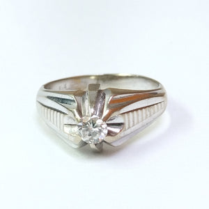 ANILLO ORO BLANCO 18 K 5.8 GRMS (SEMINUEVO)