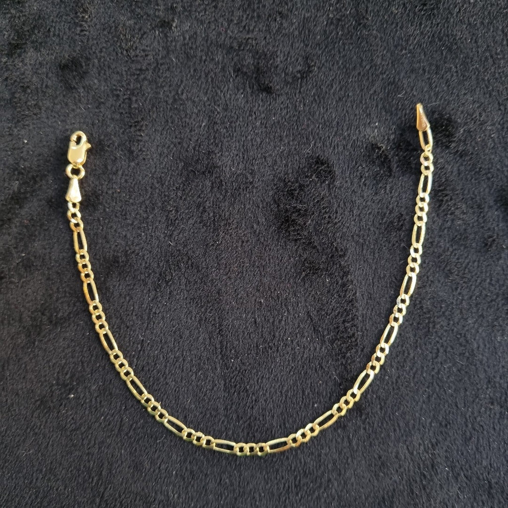PULSERAS 3X1 ORO 14K 18 CM 1.8 GR (NUEVO)