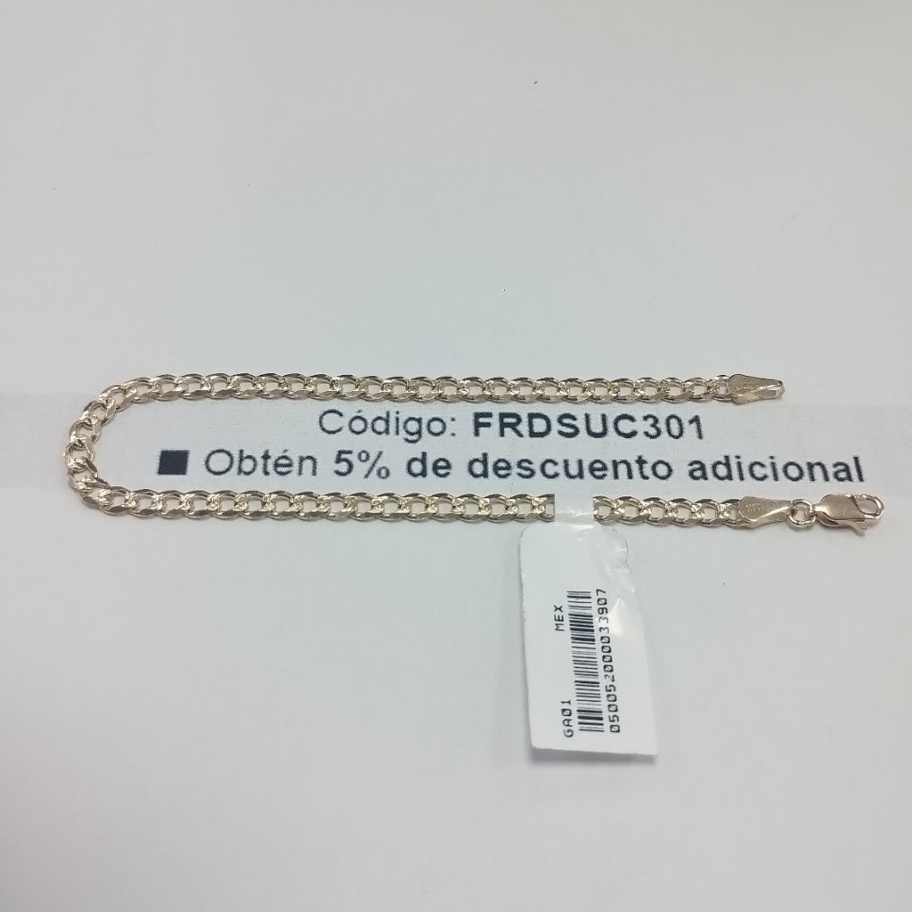 PULSERAS BARBADA ORO 14K 21 CM 5.3 GR (NUEVO)