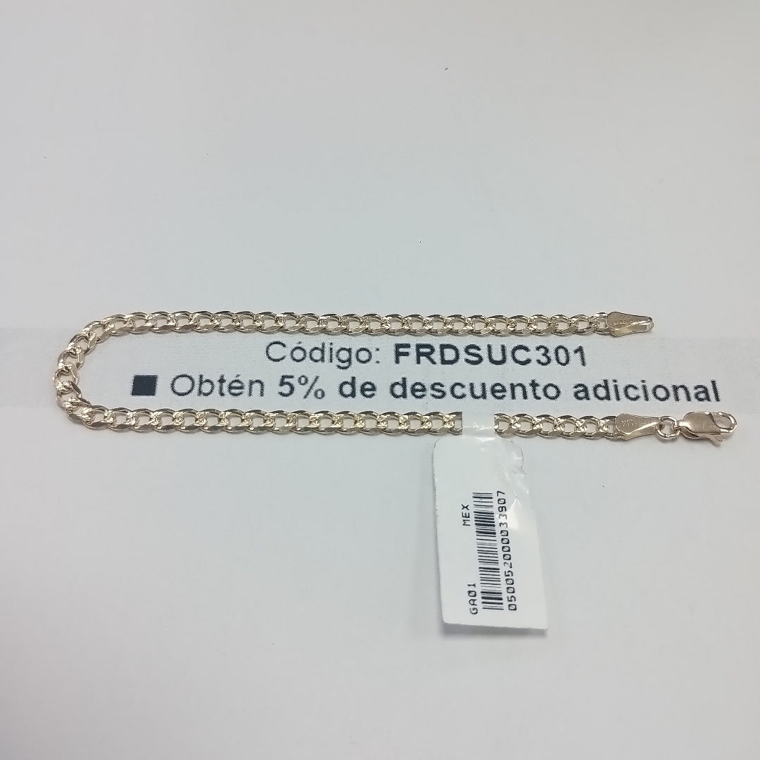 PULSERAS BARBADA ORO 14K 21 CM 5.3 GR (NUEVO)