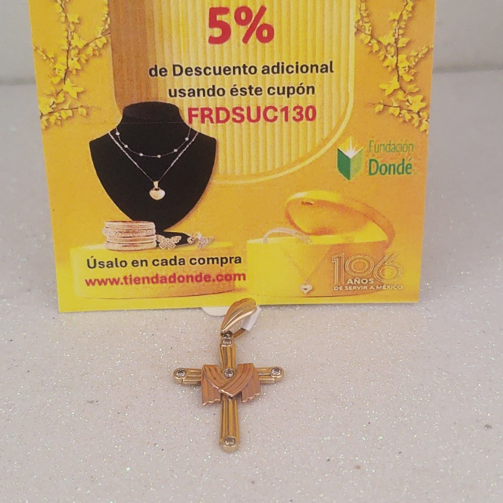 CRUZ, DIJE ORO 14 K 2.4 GRMS (SEMINUEVO)