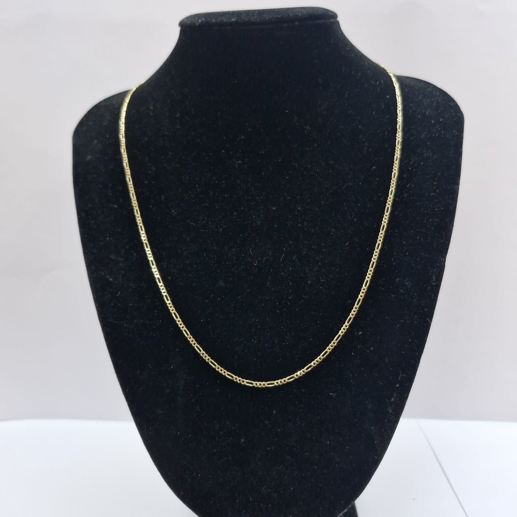 CADENAS TEJIDO 3X1 ORO 10K 55 CM 3.2 GR (NUEVO)