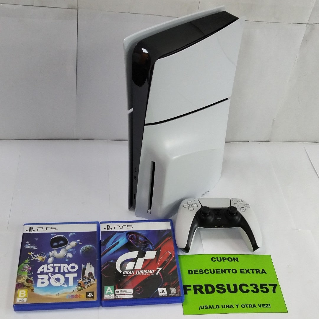 CONSOLA DE VIDEOJUEGO SONY PS5 SLIM 1 TB SSD (SEMINUEVO)