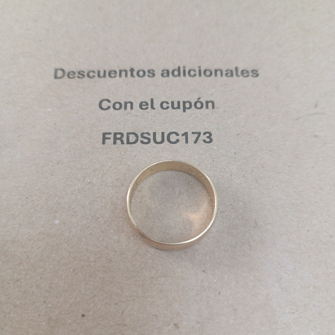 ARGOLLA ORO 10 K 3.7 GRMS (SEMINUEVO)