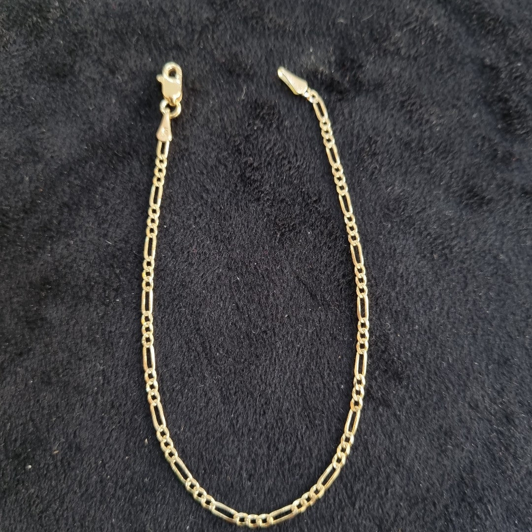 PULSERAS 3X1 ORO 14K 18 CM 1.5 GR (NUEVO)
