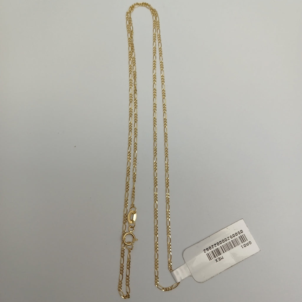 CADENAS TEJIDO 3X1 ORO 14K 55 CM 2.6 GR (NUEVO)