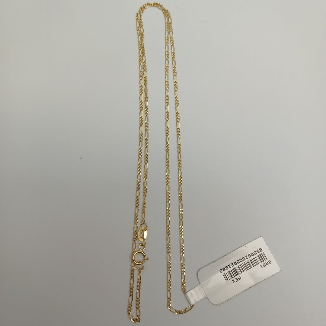 CADENAS TEJIDO 3X1 ORO 14K 55 CM 2.6 GR (NUEVO)