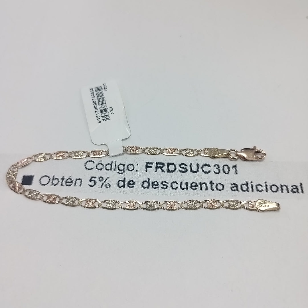 PULSERAS TEJIDO GUCHI ORO 10K 18 CM 2.7 GR (NUEVO)