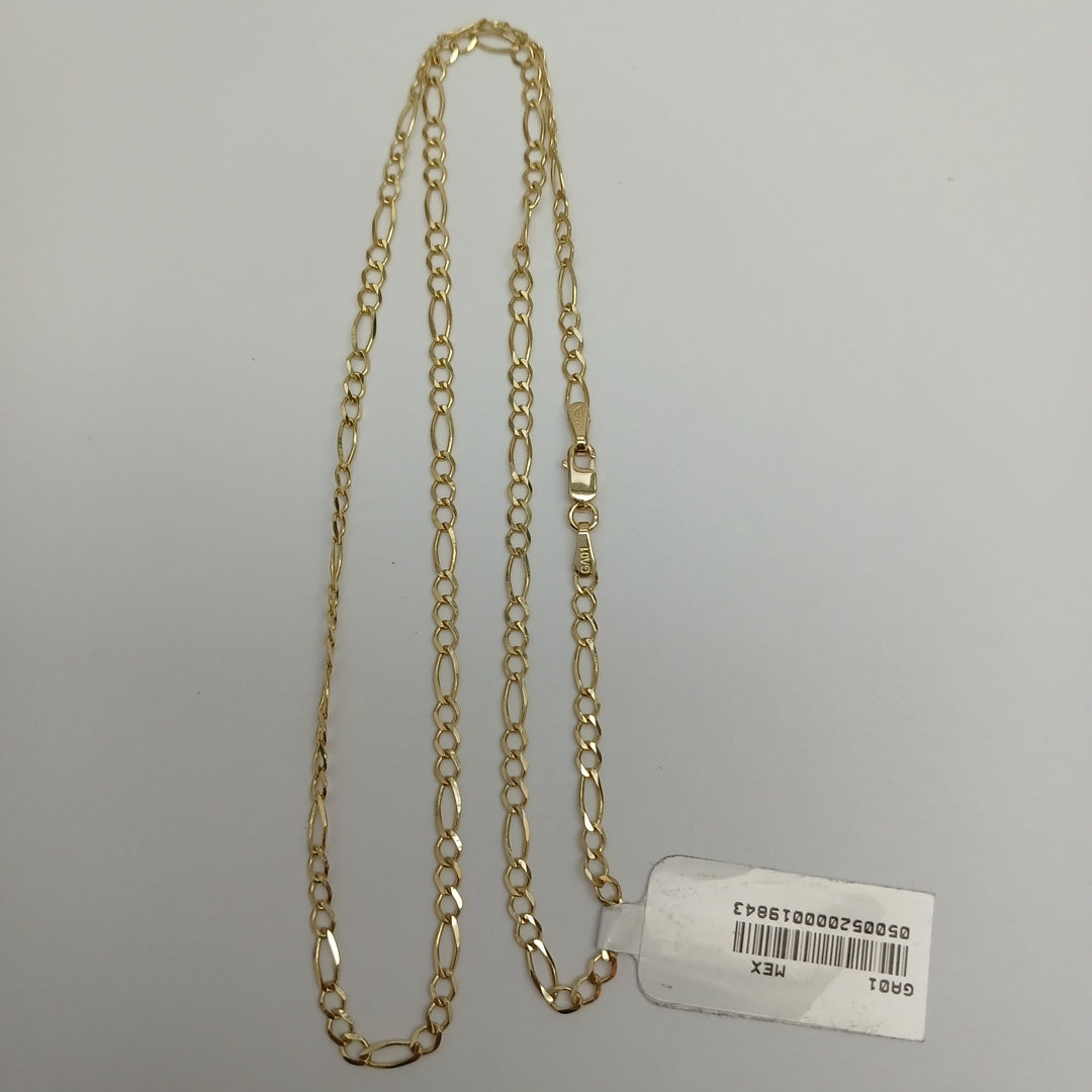 CADENAS TEJIDO 3X1 ORO 10K 50 CM 3.9 GR (NUEVO)