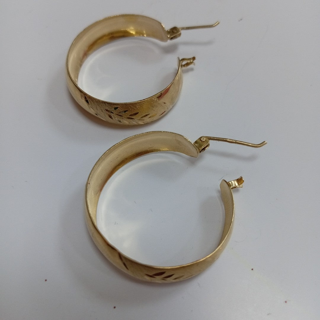 ARRACADAS PAR ORO 14 K 5,30 GRMS (SEMINUEVO)