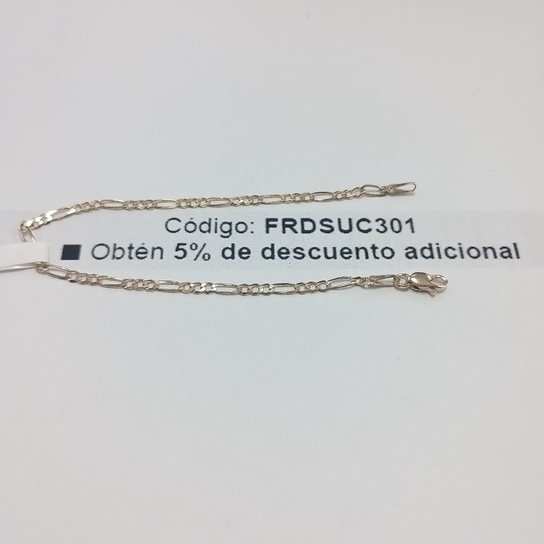 PULSERAS 3X1 ORO 14K 18 CM 1.8 GR (NUEVO)