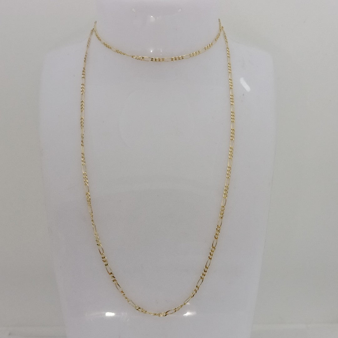 CADENAS TEJIDO 3X1 ORO 10K 55 CM 3.2 GR (NUEVO)