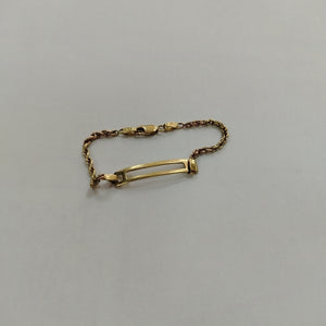 ESCLAVA ORO,ORO COMBINADO 14 K 3,70 GRMS (SEMINUEVO)