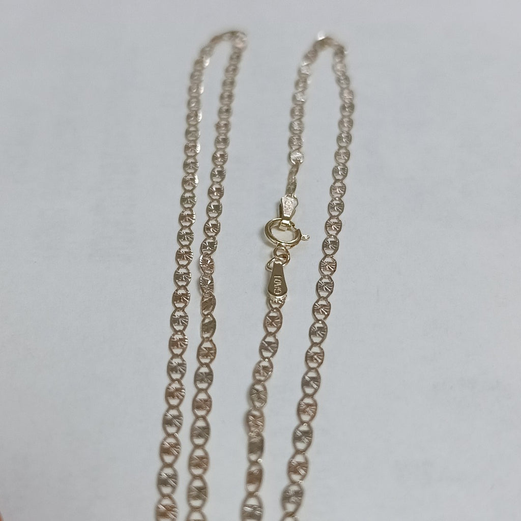 CADENAS TEJIDO GUCHI ORO 10K 55 CM 2.9 GR (NUEVO)