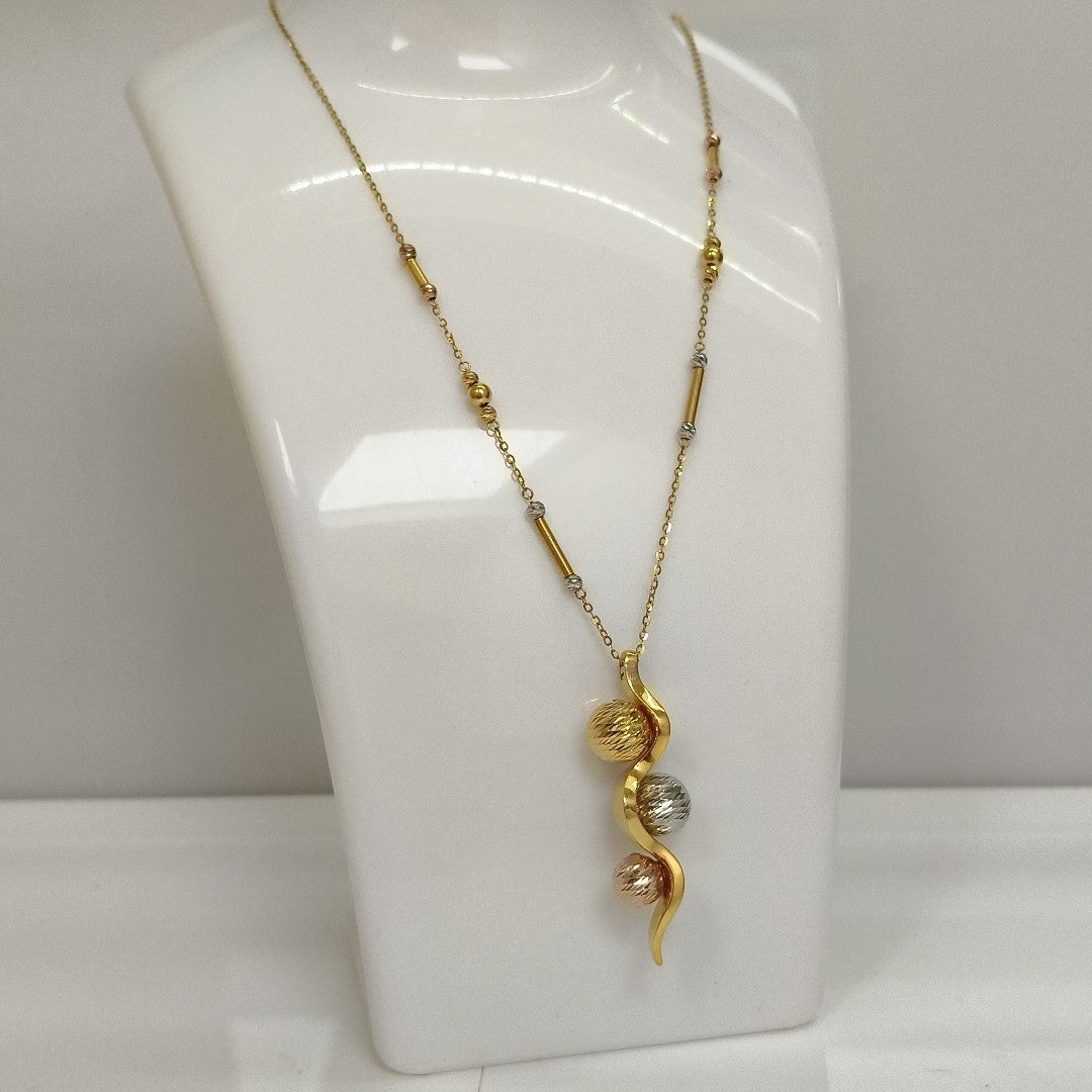 GARGANTILLA ORO, ORO COMBINADO 18 K 7 GRMS (SEMINUEVO)