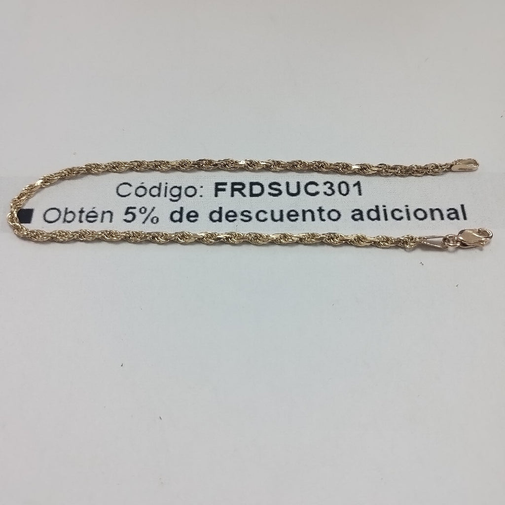 PULSERA TEJIDO TORZAL 4.4G 21 CM (NUEVO)
