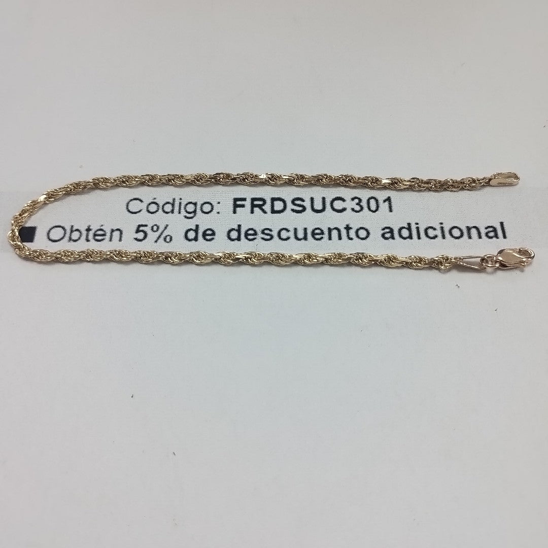 PULSERA TEJIDO TORZAL 4.4G 21 CM (NUEVO)