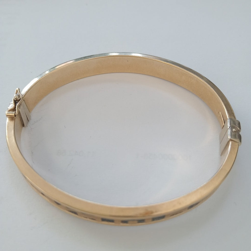 PULSERA RIGIDA ORO 14 K 9.2 GRMS (SEMINUEVO)
