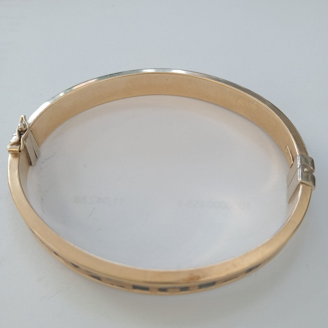 PULSERA RIGIDA ORO 14 K 9.2 GRMS (SEMINUEVO)